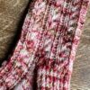 Hand-Knitted Pink Variegated Socks - Image 2